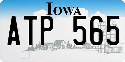 IA license plate ATP565
