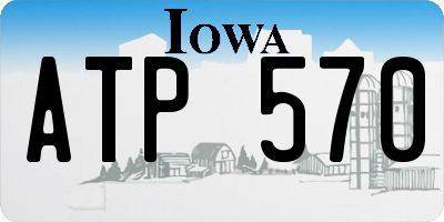 IA license plate ATP570