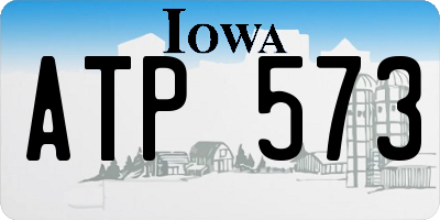 IA license plate ATP573