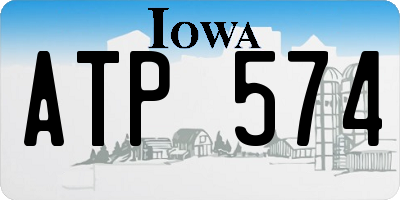 IA license plate ATP574