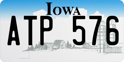IA license plate ATP576