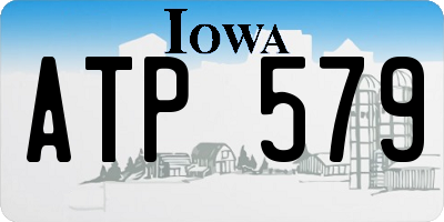 IA license plate ATP579