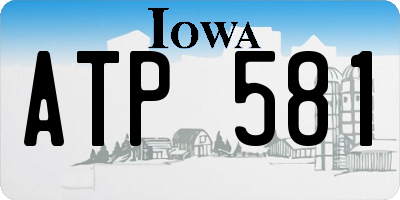 IA license plate ATP581