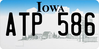 IA license plate ATP586