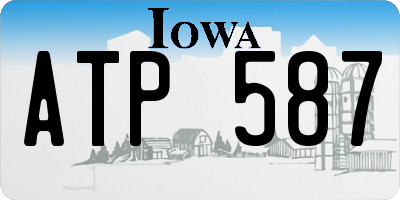 IA license plate ATP587