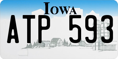 IA license plate ATP593