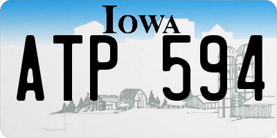IA license plate ATP594