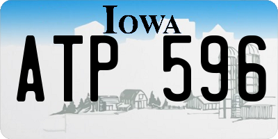 IA license plate ATP596