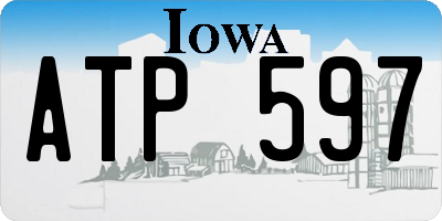 IA license plate ATP597