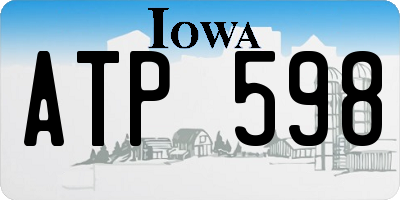IA license plate ATP598