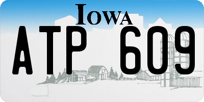 IA license plate ATP609