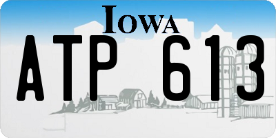 IA license plate ATP613
