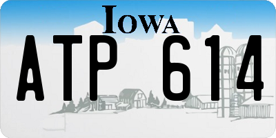 IA license plate ATP614