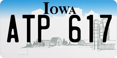IA license plate ATP617