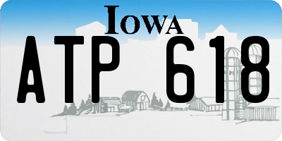 IA license plate ATP618
