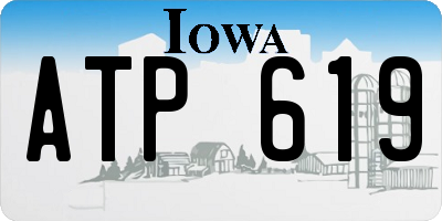 IA license plate ATP619