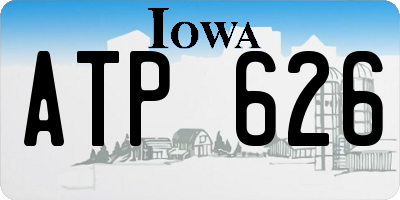 IA license plate ATP626