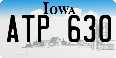 IA license plate ATP630