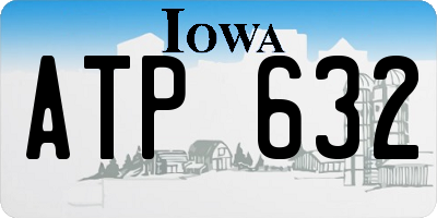 IA license plate ATP632