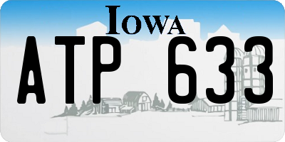 IA license plate ATP633
