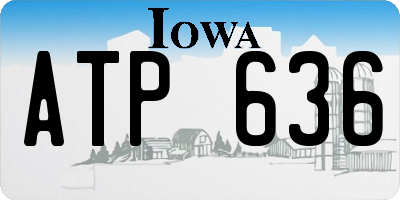 IA license plate ATP636