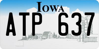 IA license plate ATP637
