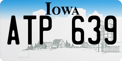 IA license plate ATP639