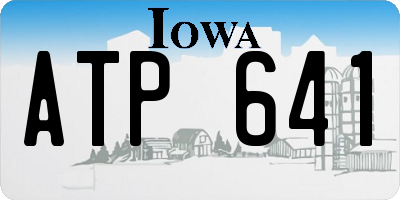 IA license plate ATP641