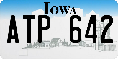 IA license plate ATP642