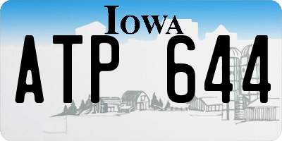 IA license plate ATP644
