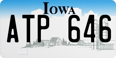 IA license plate ATP646