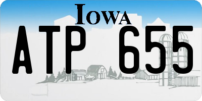 IA license plate ATP655