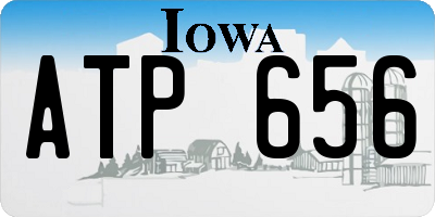 IA license plate ATP656