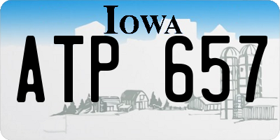 IA license plate ATP657