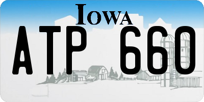 IA license plate ATP660