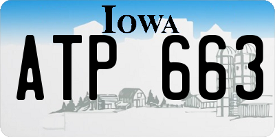 IA license plate ATP663