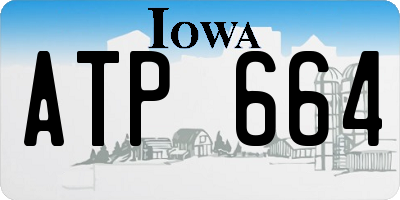 IA license plate ATP664