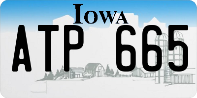 IA license plate ATP665