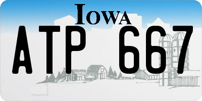 IA license plate ATP667