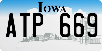 IA license plate ATP669