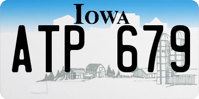 IA license plate ATP679