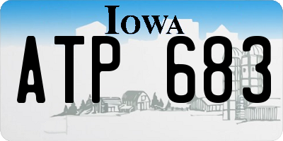 IA license plate ATP683