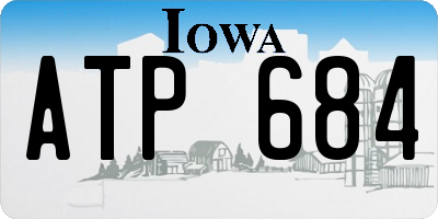 IA license plate ATP684