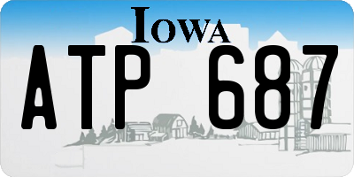 IA license plate ATP687