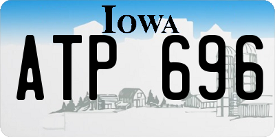 IA license plate ATP696