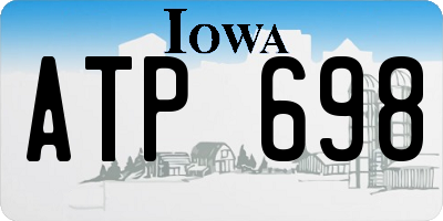 IA license plate ATP698
