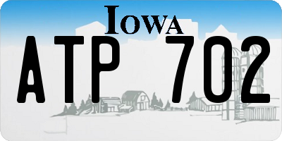 IA license plate ATP702