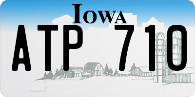 IA license plate ATP710