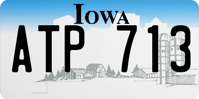 IA license plate ATP713