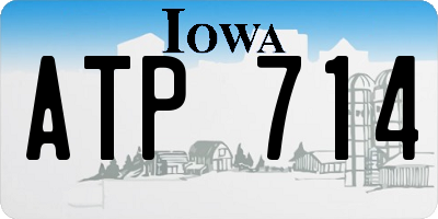 IA license plate ATP714